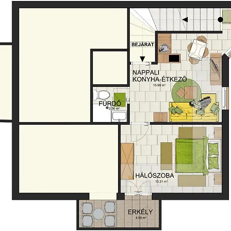 Nefelejcs Apartman Gyenesdiás