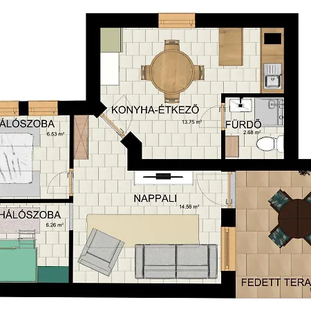 Apartment Nefelejcs Apartmanhaz Gyenesdias