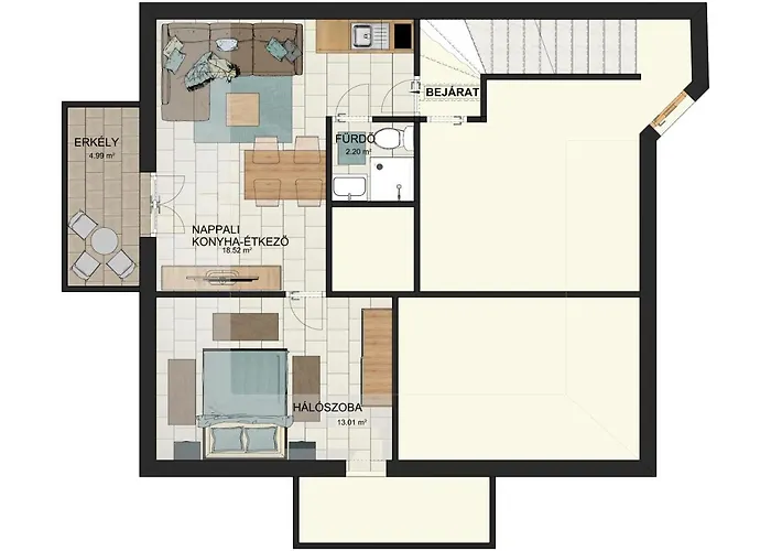 Nefelejcs Apartmanhaz Apartmán Gyenesdiás