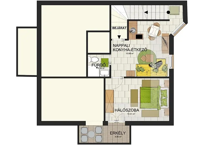Nefelejcs Apartmanhaz Apartament Gyenesdiás